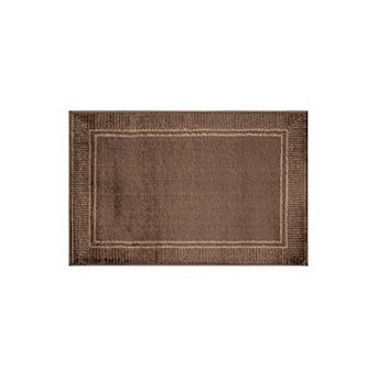World Rug Gallery Modern Distressed Bordered Area Rug for Living Room, Bedroom, or Entryway Low