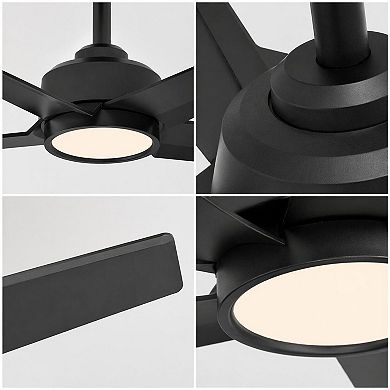 52-Inch Ceiling Fan with Quiet Year-Round Airflow and Adjustable LED Lighting