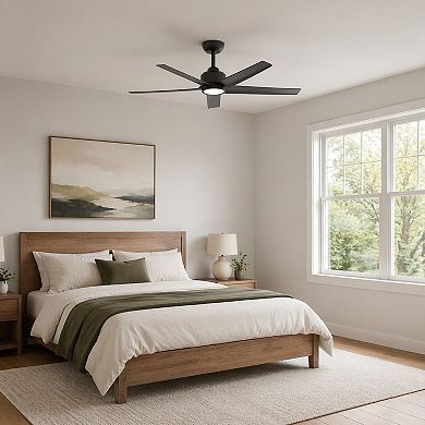 52-Inch Ceiling Fan with Quiet Year-Round Airflow and Adjustable LED Lighting