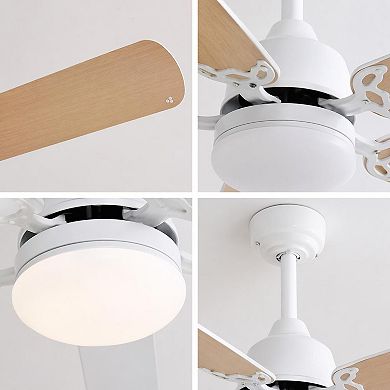 52-Inch Ceiling Fan with Adjustable Lighting and Customizable Airflow for Year-Round Comfort
