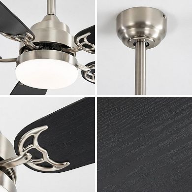 52-Inch Ceiling Fan with Adjustable Lighting and Customizable Airflow for Year-Round Comfort