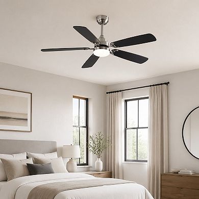 52-Inch Ceiling Fan with Adjustable Lighting and Customizable Airflow for Year-Round Comfort