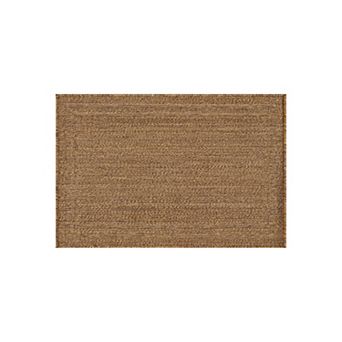 World Rug Gallery Border Indoor/Outdoor Flat Woven Area Rug - Natural Jute-Style, Easy-Care Patio