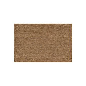 World Rug Gallery Floral Indoor/Outdoor Flat Woven Area Rug - Natural Jute-Style, Easy-Care Patio
