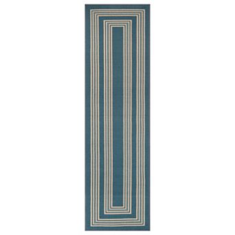 World Rug Gallery Ornate Framed Border Power Loomed Indoor Area Rug, Bold Crimson Decorative Frame