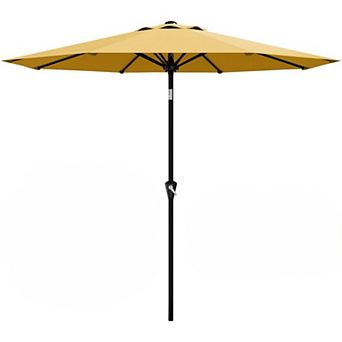 9FT Outdoor Table Umbrella with Push Button Tilt and Crank,without base