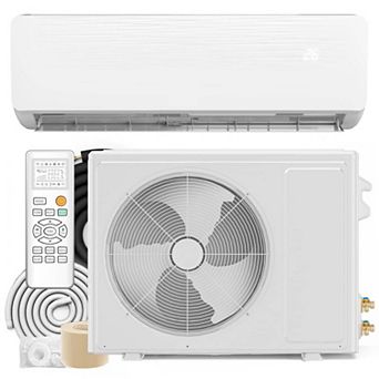 12000 BTU Mini Split AC, 19 SEER2 Inverter Heat Pump, 750 Sq Ft, Wall Mount, Timer