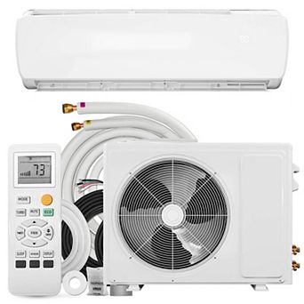 12000 BTU Mini Split AC, 19 SEER2, 750 Sq Ft, 115V, Quiet, Pre-Charged Kit