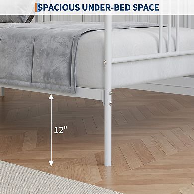 Modern Twin Daybed Frame with Under-bed Storage for Guest Room Bedroom, Easy Assembly