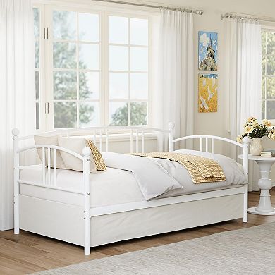 Modern Twin Daybed Frame with Under-bed Storage for Guest Room Bedroom, Easy Assembly