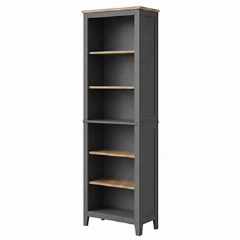 6 tier Tall Bookshelf, 70.3" Display Storage Shelf Organizer