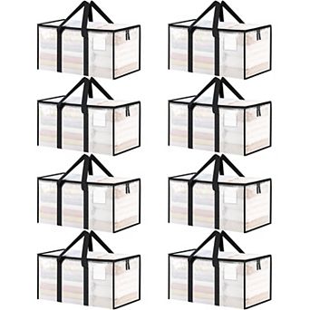 Extra Large Heavy Duty Moving Bags Clear Storage Totes For Moving College Dorms Storage