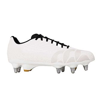 Canterbury Mens Stampede Groundbreak Team Patterned Leather Soft Ground Rugby Boots