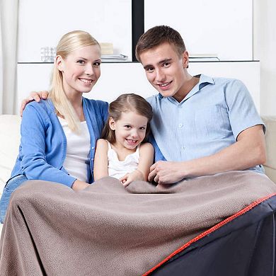 Waterproof Fleece Stadium Blanket Warm Windproof Large Lightweight Outdoor Camping Picnic