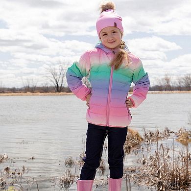 Kids Girl Rain Boots In Rubber Glitter