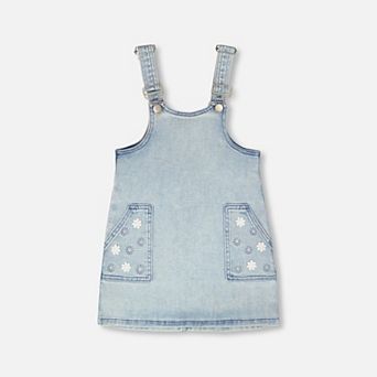 Big Kids Girl Denim Overall Dress