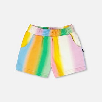Little Kids Girl Printed French Terry Shorts
