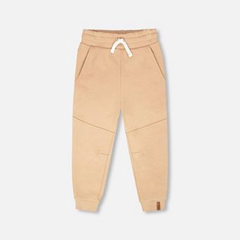 Little Kids Boy French Terry Cross Seam Drawstring Waist Sweatpants