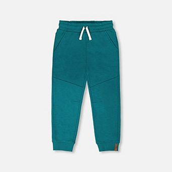 Little Kids Boy French Terry Cross Seam Drawstring Waist Sweatpants