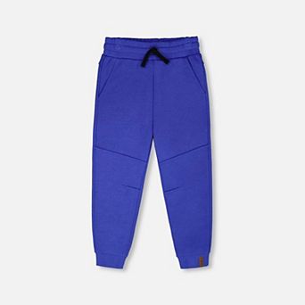 Little Kids Boy French Terry Cross Seam Drawstring Waist Sweatpants