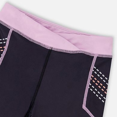 Little Kids Girl Recycled Polyester Athletic Biker Shorts