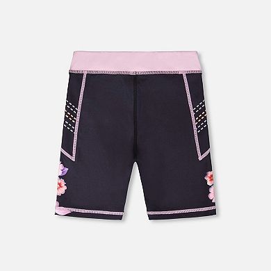 Little Kids Girl Recycled Polyester Athletic Biker Shorts