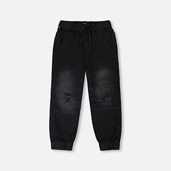 Little Kids Boy Stretch French Terry Denim Jogger
