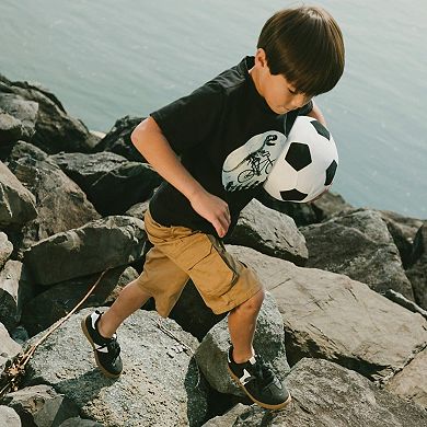 Big Kids Boy Stretch Twill Bermuda with Cargo Pockets