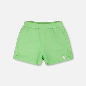 Little Kids Girl Elastic Waist Crinkle Jersey Shorts
