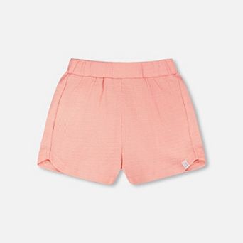 Little Kids Girl Elastic Waist Crinkle Jersey Shorts
