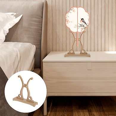 Detachable Round Fan Style Fan Display Stand for Home and Retail Use 1Pc