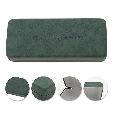 Hard Glasses Case, Portable Glasses Box, Retro Hard Shell Case