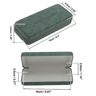Hard Glasses Case, Portable Glasses Box, Retro Hard Shell Case