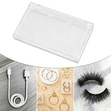 5"x2.95"x0.55" 1Pc Single Layer Rectangular Storage Box