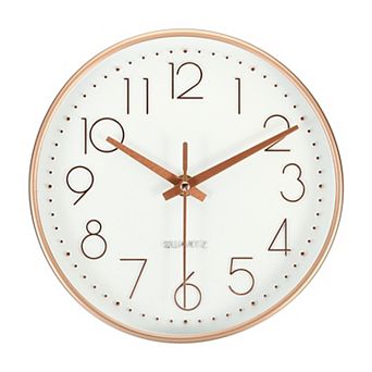 1 pc Round Wall Clock, Battery Operated Silent