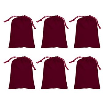 10 x 8 inch(L*W), Velvet Drawstring Bags, Large Velvet Cloth Gift Pouches 6 pc
