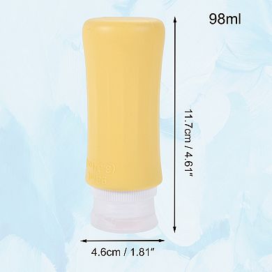 3.31oz Reusable Silicone Travel Container Set 2 Pcs