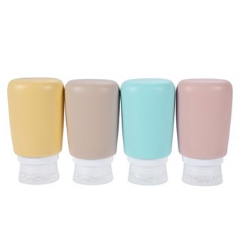 3.04oz Reusable Silicone Travel Container Set 4 pc
