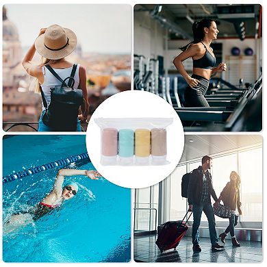 3.04oz Reusable Silicone Travel Container Set 4 Pcs
