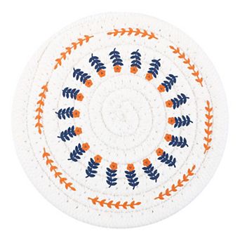 Round Pot Holders Heat Resistant Trivets Non Slip Hot Pads 2 pc 4.7in