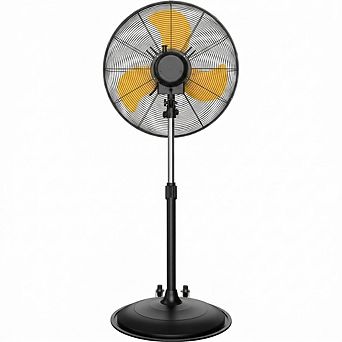 20 Inch High Velocity Pedestal Fan 5000 CFM Metal Oscillating Fan with Casters 1 pc