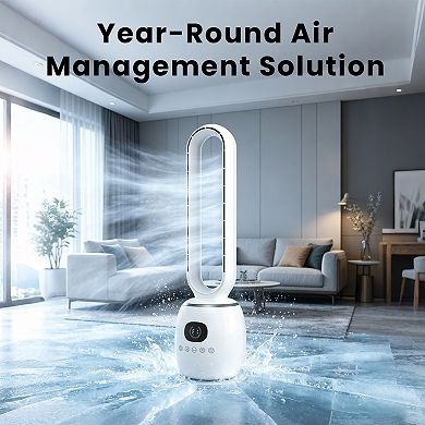42"Evaporative Air Cooler，3 Modes Portable Air Cooling Fan with 70° Oscillation