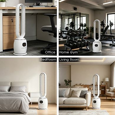 42"Evaporative Air Cooler，3 Modes Portable Air Cooling Fan with 70° Oscillation