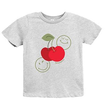 SmileyWorld Cherry Bunch - Youth Short Sleeve Graphic T-Shirt