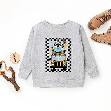 Racoon School Bus Lightning - Youth Graphic Sweatshirt