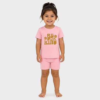 Be Kind Daisies - Toddler Crew Shorts Set