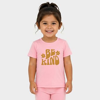 Be Kind Daisies - Toddler Crew Shorts Set
