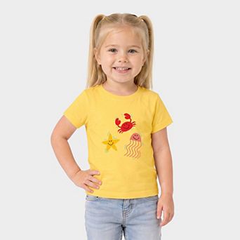 SmileyWorld Sea Critters - Toddler Short Sleeve Graphic T-Shirt
