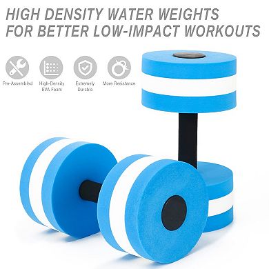 5 Piece Water Aerobics Set Foam Dumbbell Kickboard Pull Buoy Pool Fitness Equipment