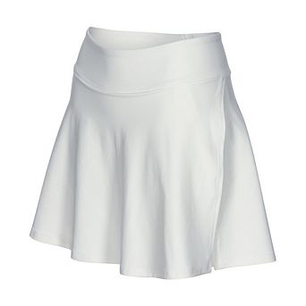 Women's High-Waisted White Tennis Skort Quick-Dry Golf Skirt with Pockets